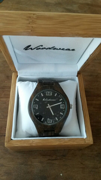 Mammoth Wood Watch - 55mm Large Face - Brown