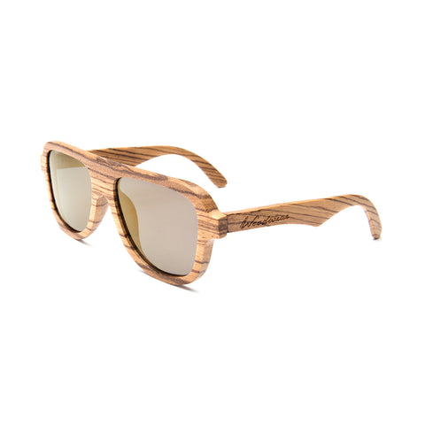 Gaslamp Zebra Wood Sunglasses