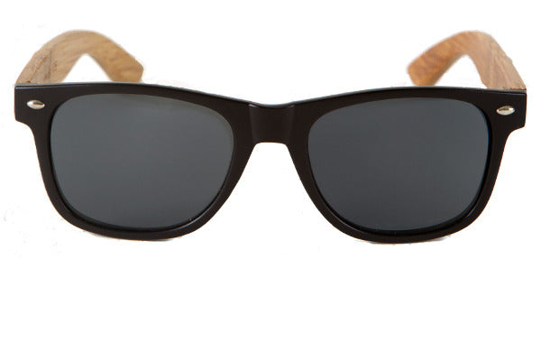 Malibu Matte Black Woodwear Sunglasses - Matte Black Malibu model