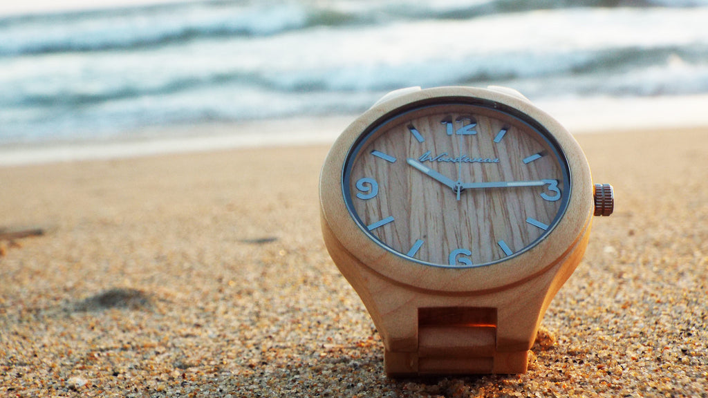 Mammoth Wood Watch - 55mm Large Face - Tan Mammoth Wood Watch - 55mm Large Face - Tan