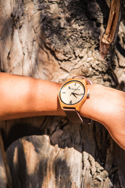 Sonoma Watch Collection - Brown Strap/Bamboo Case