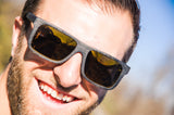 K38 Blue Wood Sunglasses