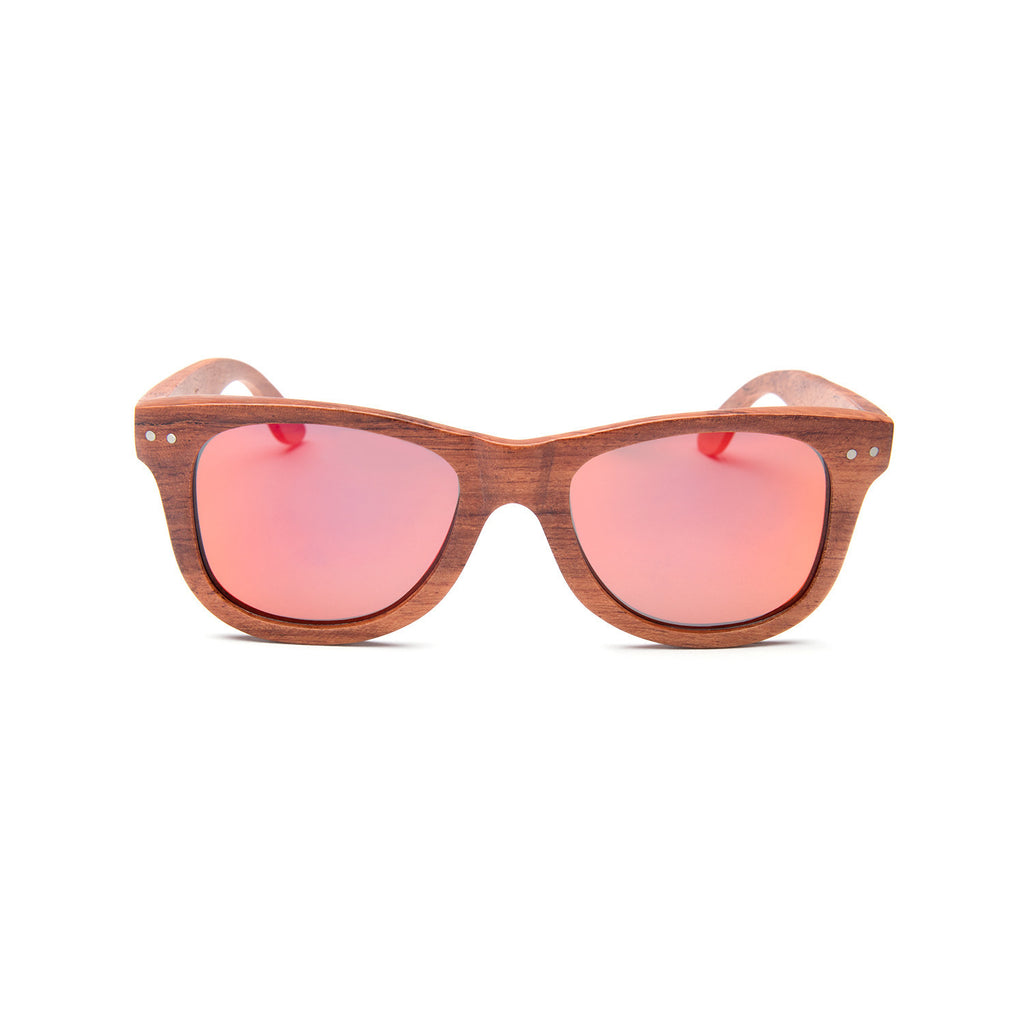 Melrose Red Rosewood Sunglasses