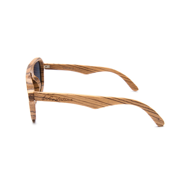 Gaslamp Zebra Wood Sunglasses